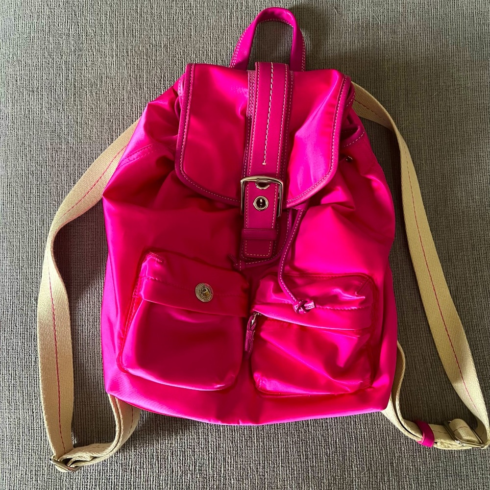 COACH Authentic Hot Pink Backpack